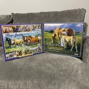 Brand New TWO Horse Jigsaw Puzzles- Robert Duncan and Karen Boylan